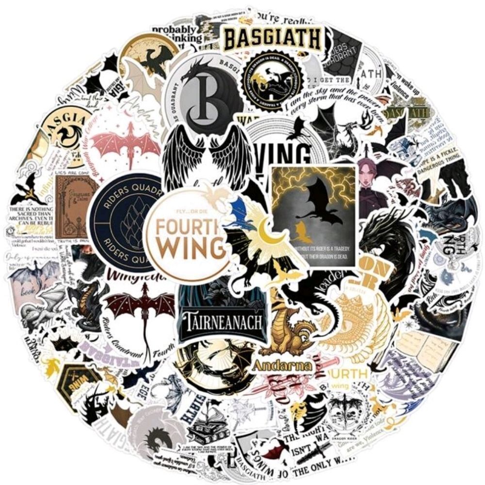 Rebecca Yarros Fourth Wing Stickers